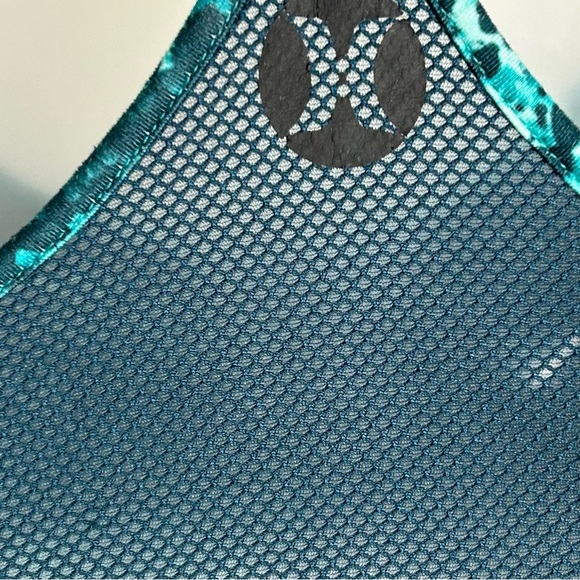 Nike Dry Fit Hurley Turquoise / Navy Spandex and Mesh Sports Bra Size XL - Picture 4 of 11